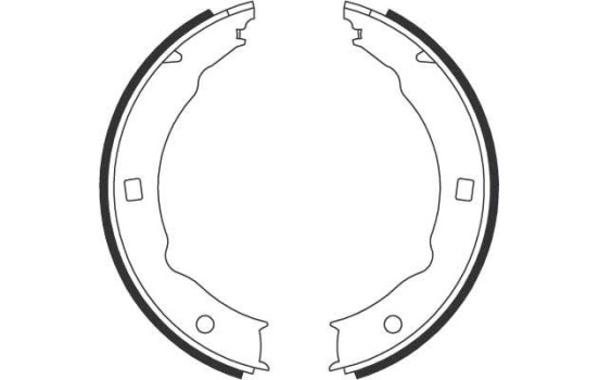 Jeu de mâchoires de frein, frein de stationnement GS8683 TRW, Image 2
