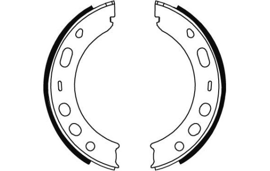 Jeu de mâchoires de frein, frein de stationnement GS8706 TRW, Image 3