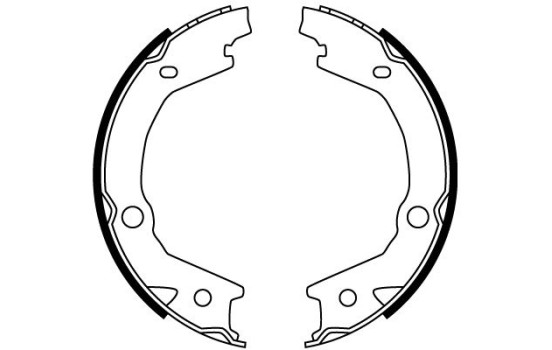 Jeu de mâchoires de frein, frein de stationnement GS8747 TRW, Image 2