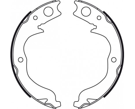 Jeu de mâchoires de frein, frein de stationnement GS8753 TRW, Image 2