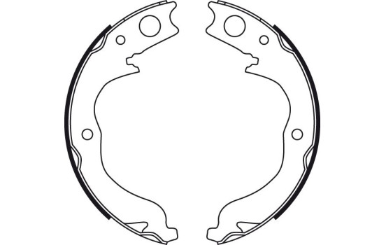 Jeu de mâchoires de frein, frein de stationnement GS8753 TRW, Image 2