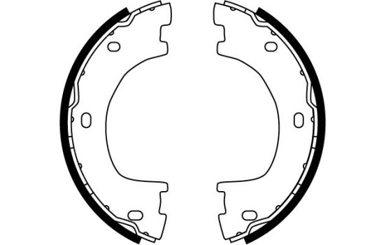 Jeu de mâchoires de frein, frein de stationnement GS8777 TRW, Image 2