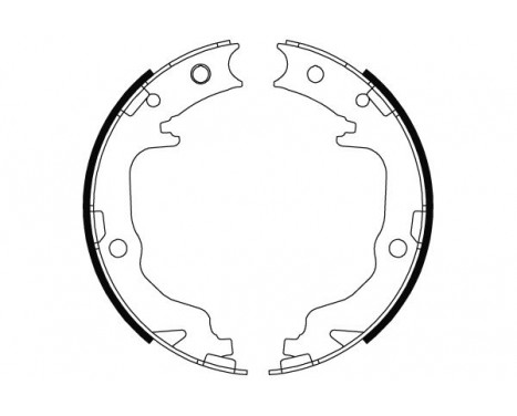 Jeu de mâchoires de frein, frein de stationnement GS8804 TRW, Image 2