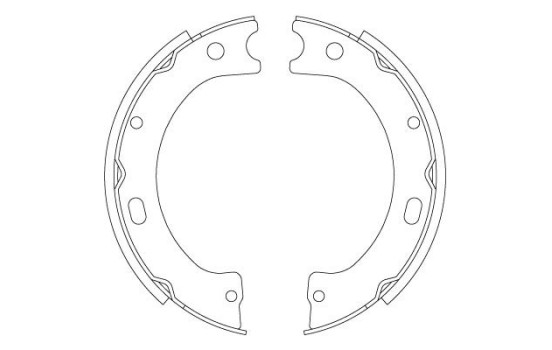 Jeu de mâchoires de frein, frein de stationnement GS8805 TRW, Image 2