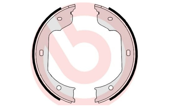 Jeu de mâchoires de frein, frein de stationnement S 06 511 Brembo, Image 2
