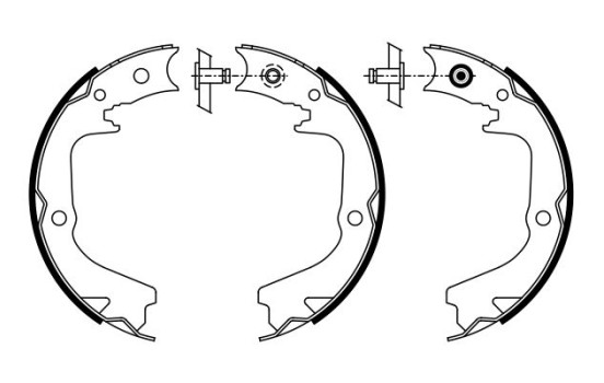 Jeu de mâchoires de frein, frein de stationnement, Image 2