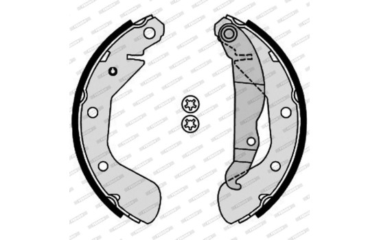 Jeu de mâchoires de frein FSB4184 Ferodo, Image 3