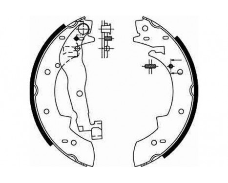 Jeu de mâchoires de frein GS6190 TRW, Image 2