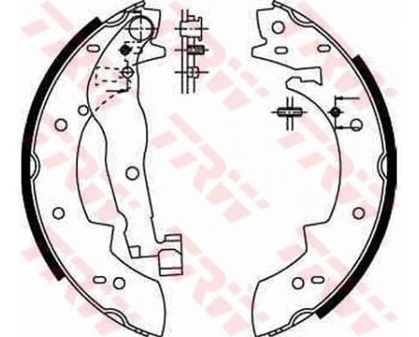 Jeu de mâchoires de frein GS6251 TRW