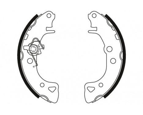 Jeu de mâchoires de frein GS8271 TRW, Image 2