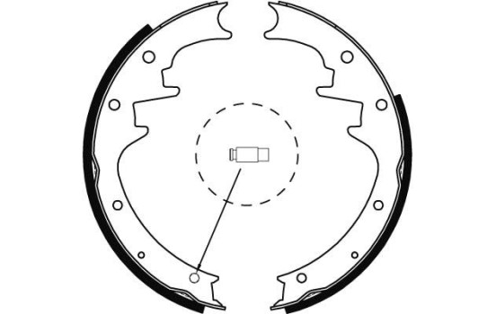 Jeu de mâchoires de frein GS8444 TRW, Image 2