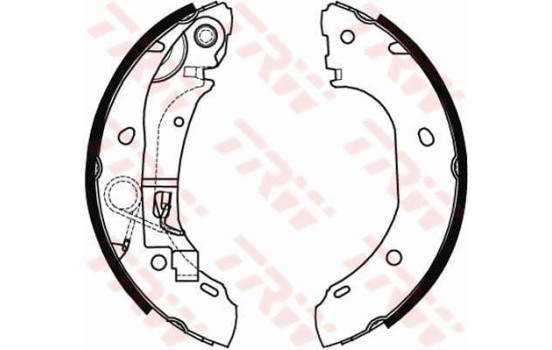 Jeu de mâchoires de frein GS8472 TRW, Image 3