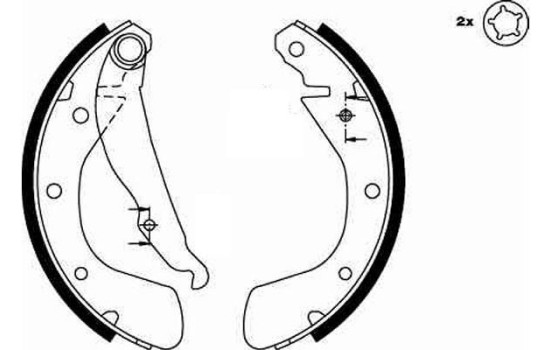 Jeu de mâchoires de frein GS8542 TRW, Image 3