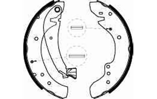 Jeu de mâchoires de frein GS8545 TRW, Image 2