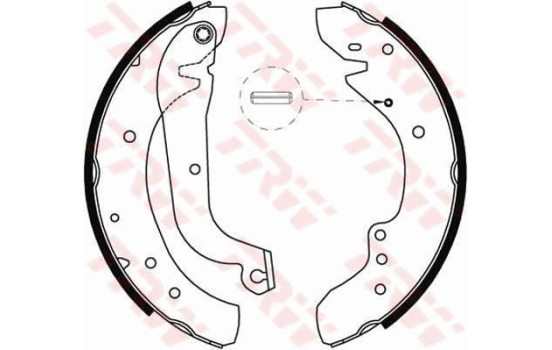 Jeu de mâchoires de frein GS8565 TRW, Image 2