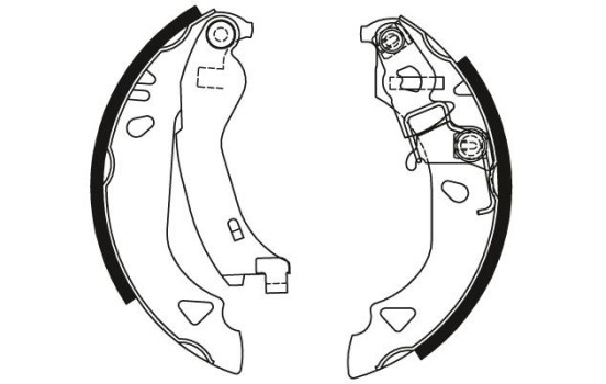 Jeu de mâchoires de frein GS8570 TRW, Image 2
