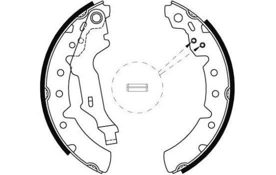 Jeu de mâchoires de frein GS8603 TRW, Image 2