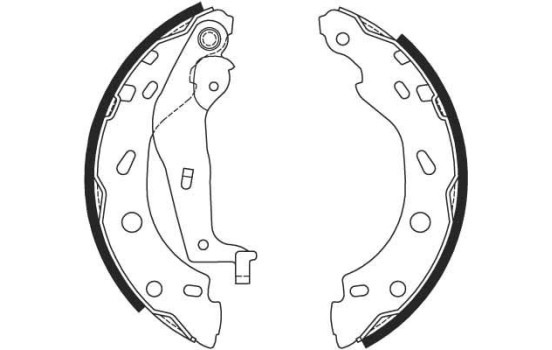 Jeu de mâchoires de frein GS8685 TRW, Image 2