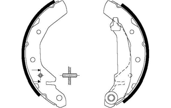 Jeu de mâchoires de frein KBS-1407 Kavo parts, Image 2