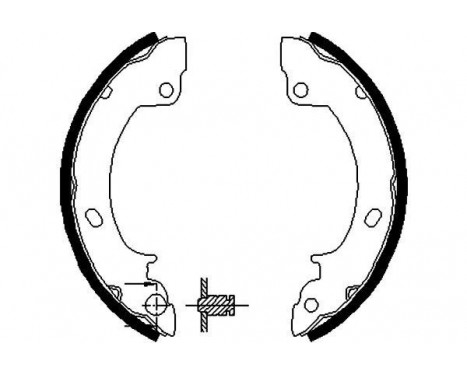 Jeu de mâchoires de frein KBS-3418 Kavo parts
