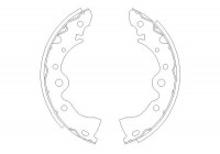 Jeu de mâchoires de frein KBS-7414 Kavo parts