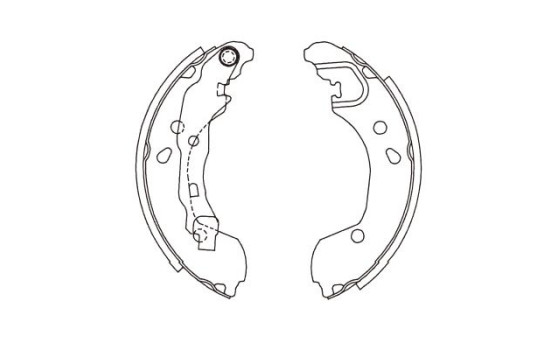Jeu de mâchoires de frein KBS-7415 Kavo parts