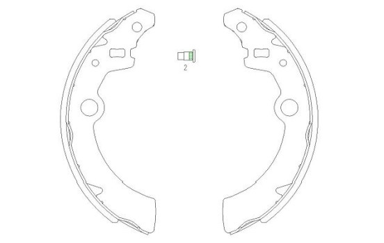 Jeu de mâchoires de frein KBS-8907 Kavo parts