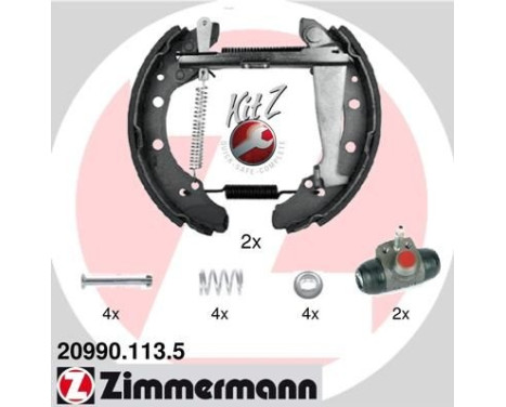 Jeu de mâchoires de frein KIT Z, Image 2