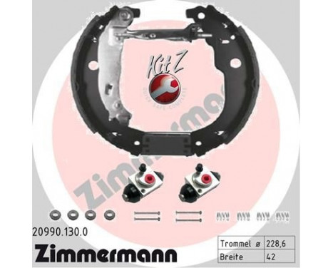 Jeu de mâchoires de frein KIT Z, Image 2