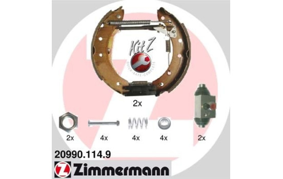 Jeu de mâchoires de frein KIT Z, Image 2