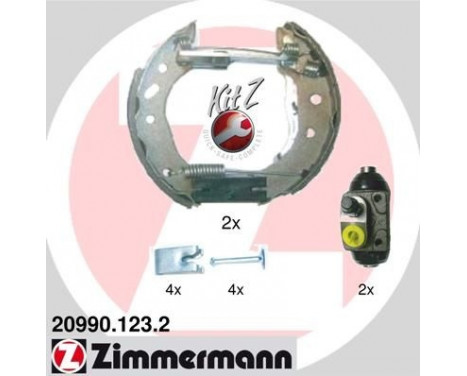 Jeu de mâchoires de frein KIT Z, Image 2