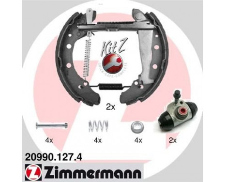 Jeu de mâchoires de frein KIT Z, Image 2