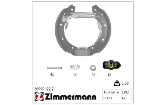 Jeu de mâchoires de frein KIT Z, Image 2
