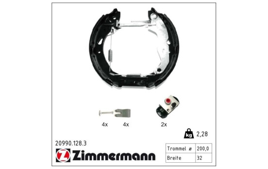 Jeu de mâchoires de frein KIT Z, Image 2