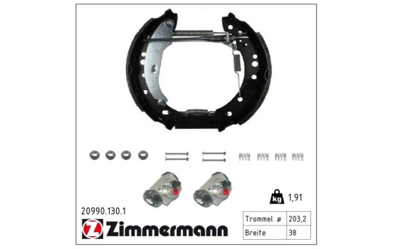 Jeu de mâchoires de frein KIT Z, Image 2
