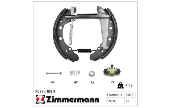 Jeu de mâchoires de frein KIT Z, Image 2
