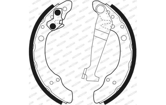 Jeu de mâchoires de frein PREMIER FSB150 Ferodo, Image 3