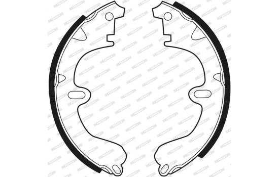 Jeu de mâchoires de frein PREMIER FSB208 Ferodo, Image 3