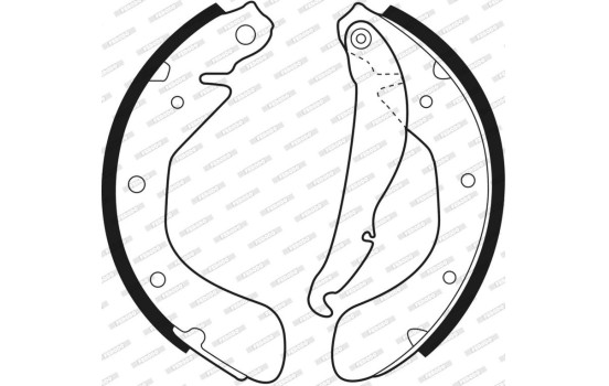 Jeu de mâchoires de frein PREMIER FSB334 Ferodo, Image 3