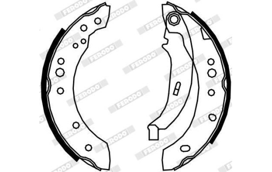 Jeu de mâchoires de frein PREMIER FSB4109 Ferodo, Image 2