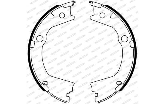 Jeu de mâchoires de frein PREMIER FSB4318 Ferodo, Image 2
