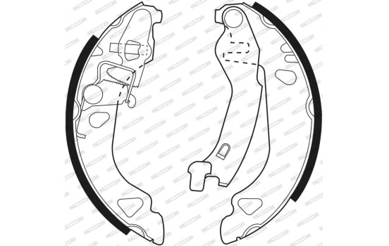 Jeu de mâchoires de frein PREMIER FSB477 Ferodo, Image 3