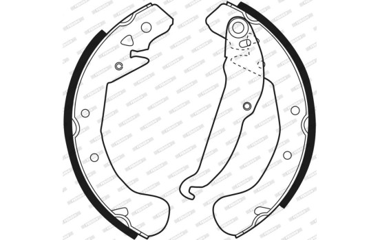 Jeu de mâchoires de frein PREMIER FSB545 Ferodo, Image 3