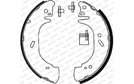 Jeu de mâchoires de frein PREMIER FSB618 Ferodo, Image 2
