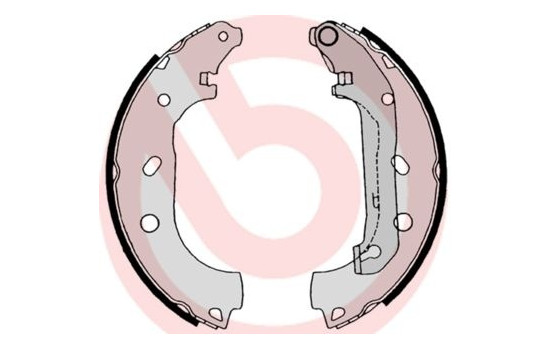 Jeu de mâchoires de frein S 24 539 Brembo