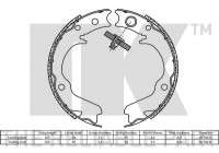 Jeu de mâchoires de frein