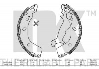 Jeu de mâchoires de frein