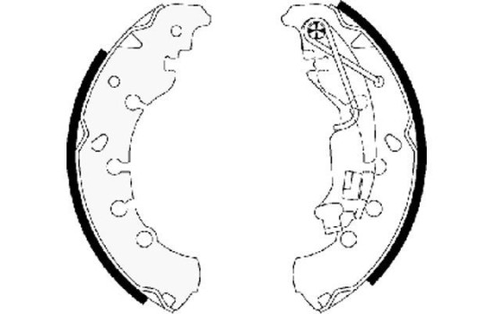 Jeu de mâchoires de frein