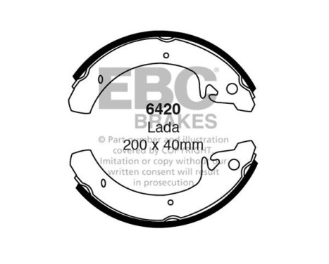 jeu de mâchoires de frein