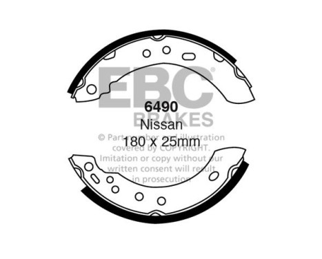 jeu de mâchoires de frein